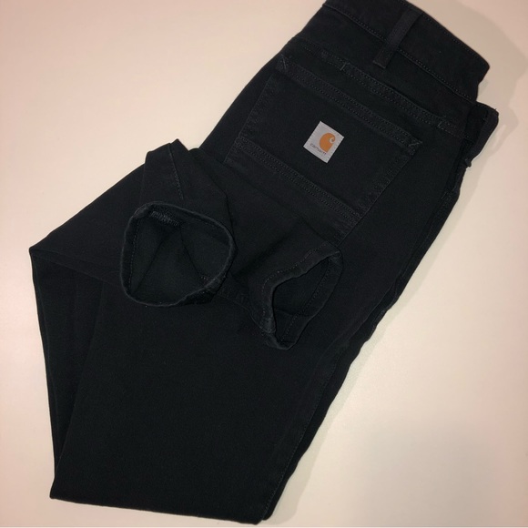 Carhartt Women’s Jean Black Size 4 Tall Slim fit - Picture 6 of 8